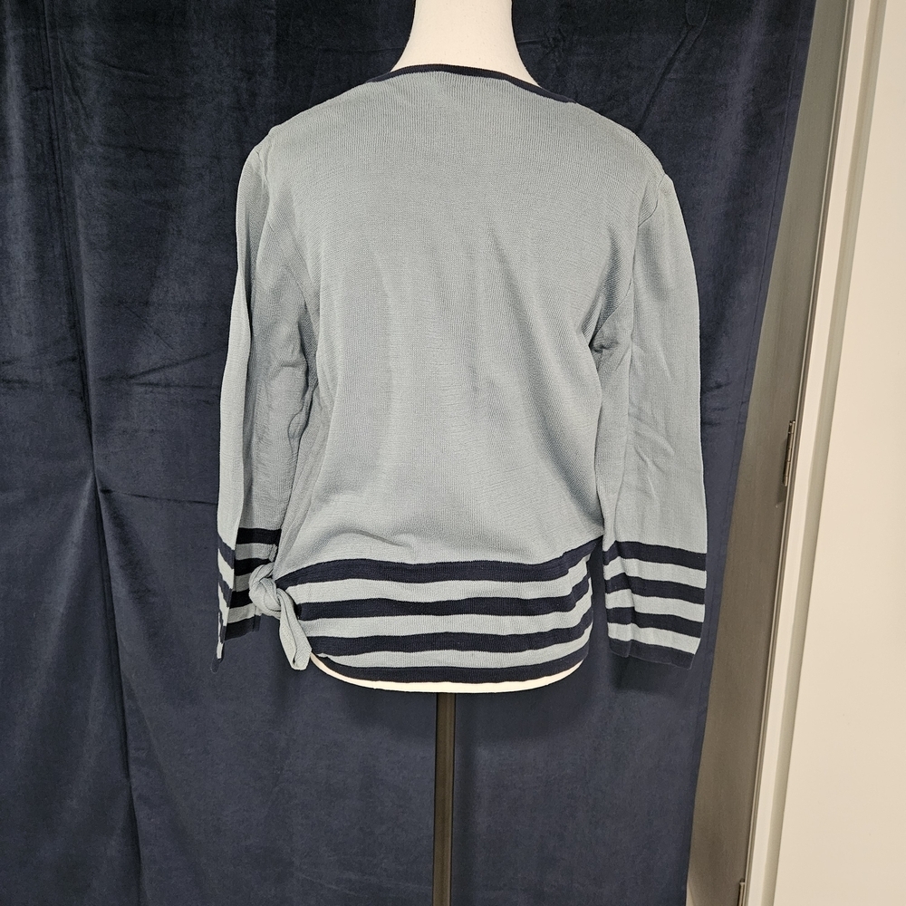 Christian Dior Navy Striped Women's Sweatshirt - Picture 5 of 11